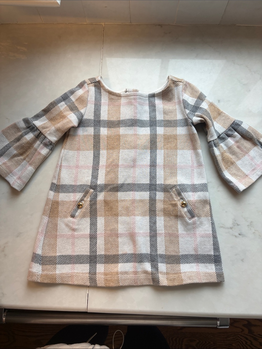 Janie and Jack Plaid Jaquard Dress size 18 to 24 months